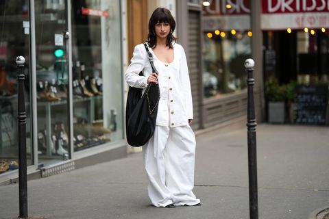 Street fashion in Paris Fashion Week Women's clothing fall winter 2023 2024 The seventh day