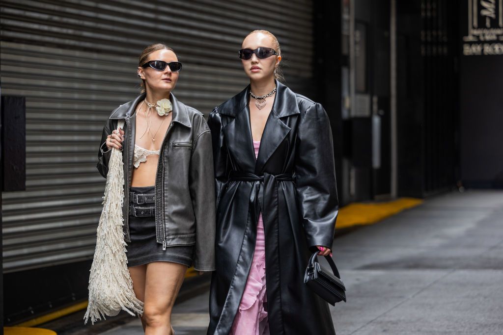 La chaqueta de cuero sigue siendo la preferida de las expertas en moda y  triunfa en Nueva York
