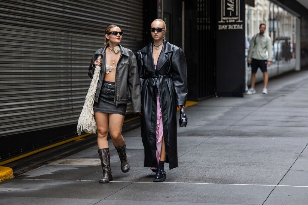 La chaqueta de cuero sigue siendo la preferida de las expertas en moda y  triunfa en Nueva York