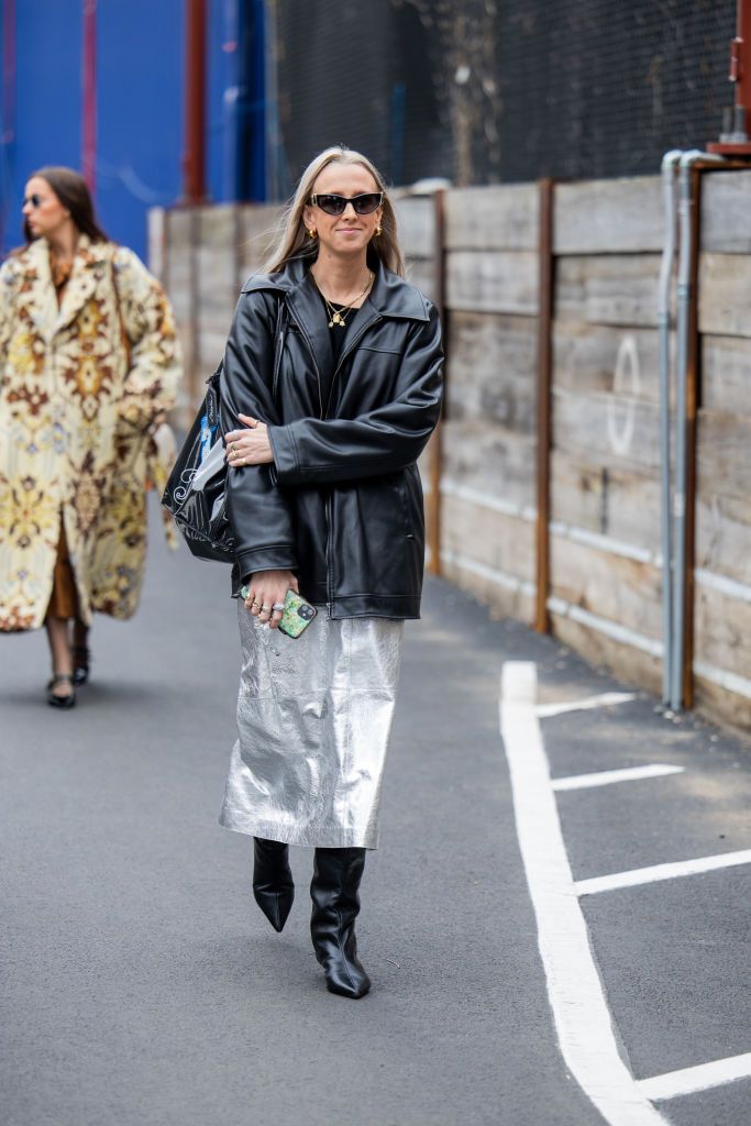 come portare la giacca di pelle secondo i look street style di new york