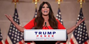washington, dc   august 24 kimberly guilfoyle pre records her address to the republican national convention at the mellon auditorium on august 24, 2020 in washington, dc the novel coronavirus pandemic has forced the republican party to move away from an in person convention to a televised format, similar to the democratic party's convention a week earlier photo by chip somodevillagetty images