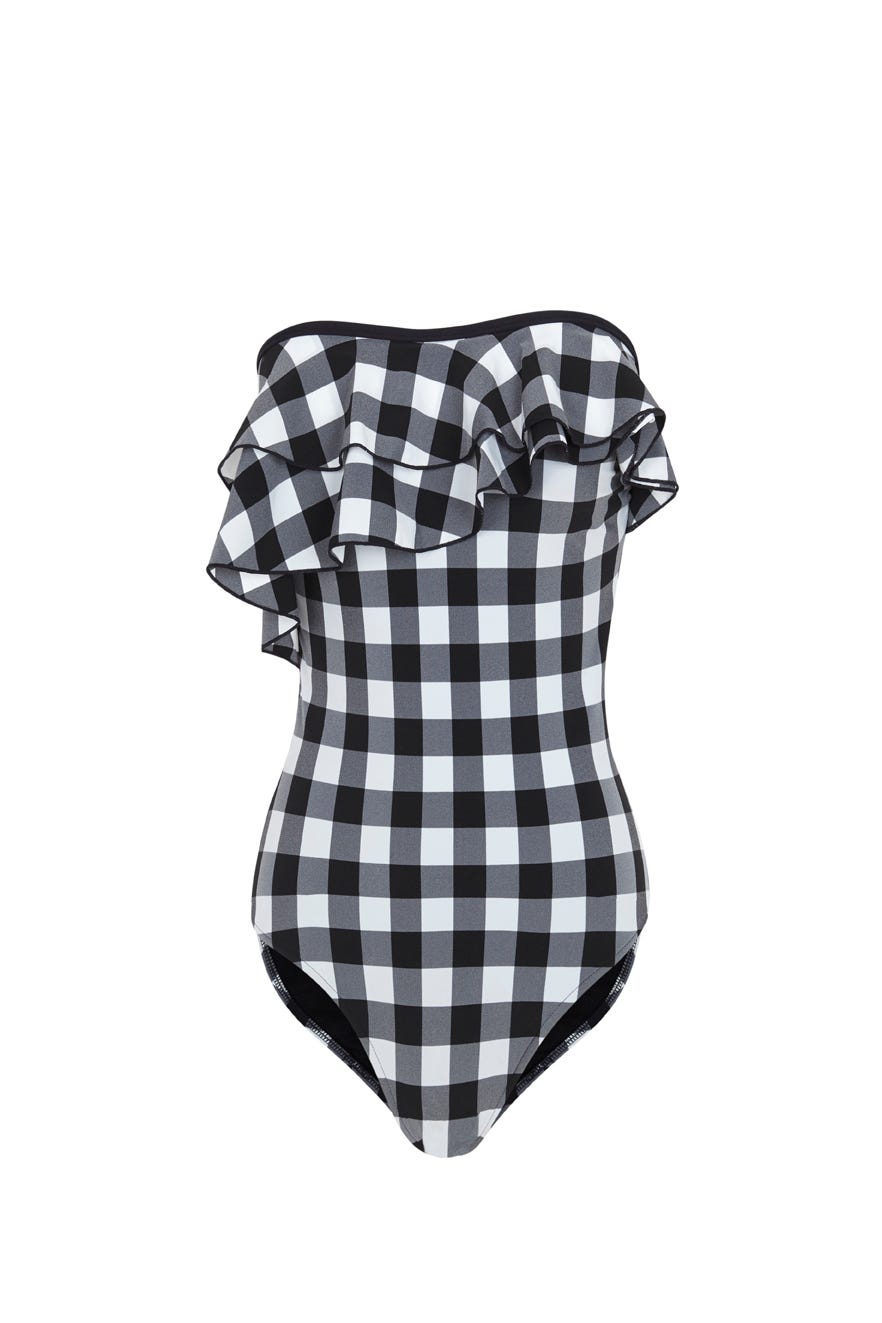 Clothing, Pattern, Plaid, Product, Tartan, One-piece swimsuit, Design, Swimwear, Textile, Monokini, 