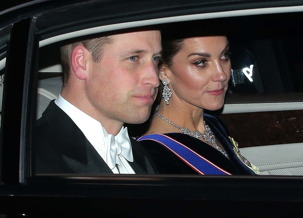 Kate Middleton y Guillermo de Inglaterra recepción diplomática