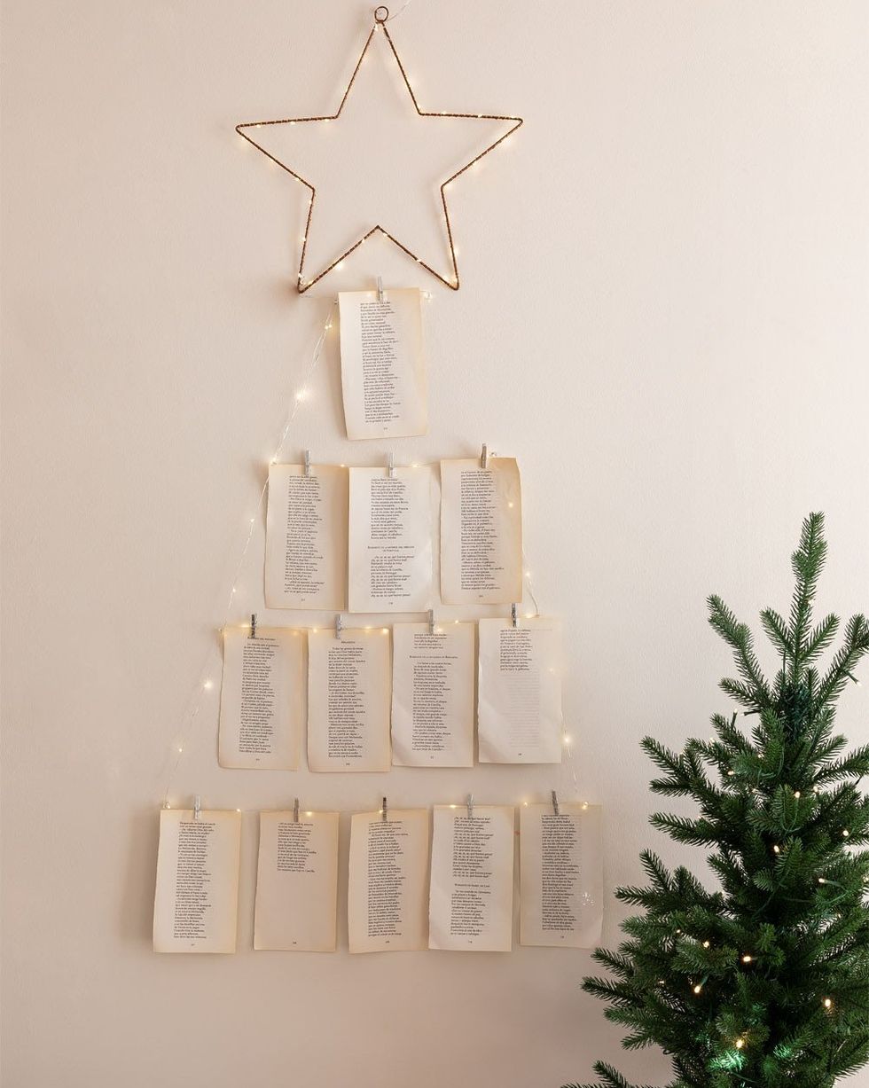 guirnalda decorativa con luces led para formar un árbol de navidad, de sklum