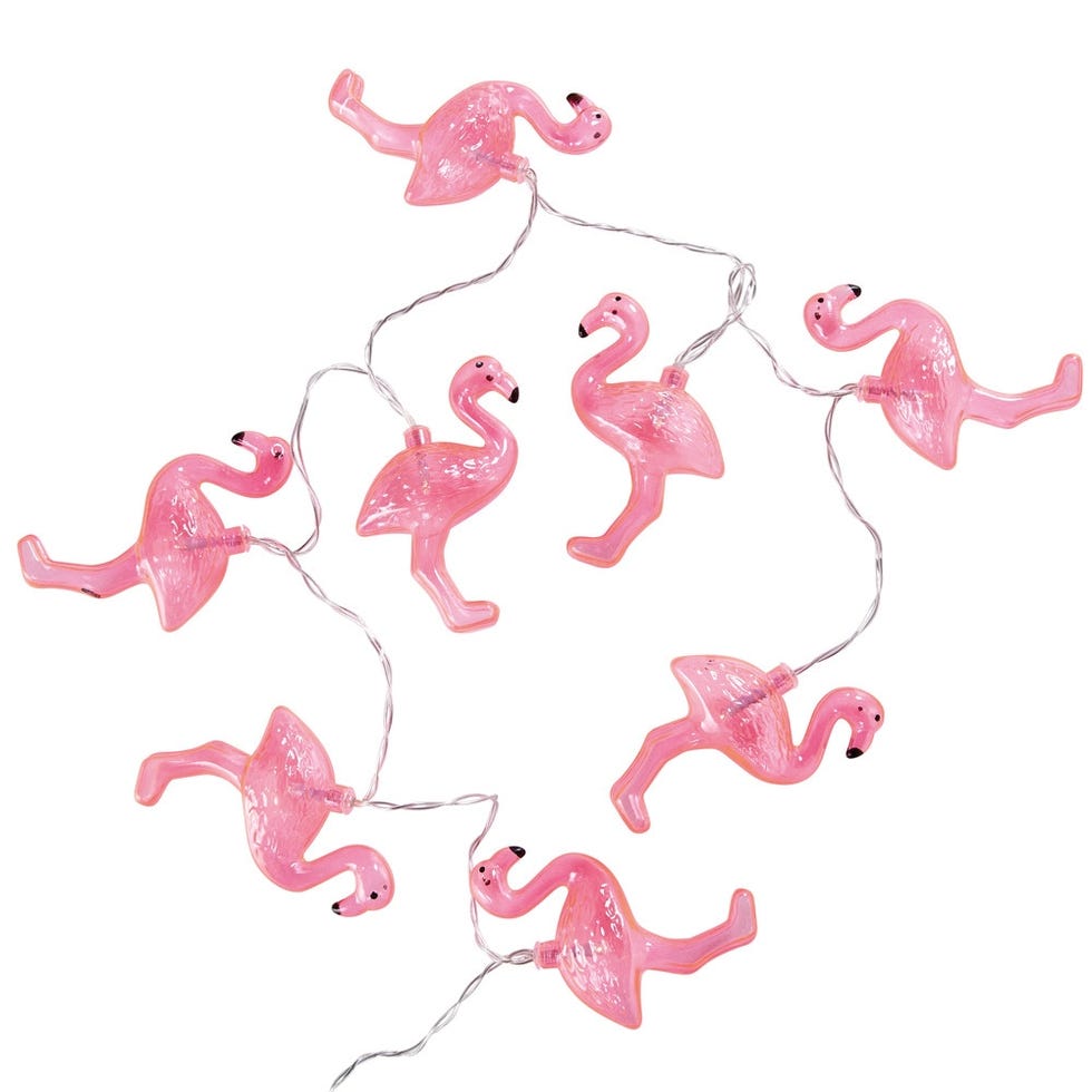 Guirnalda de luces de flamencos
