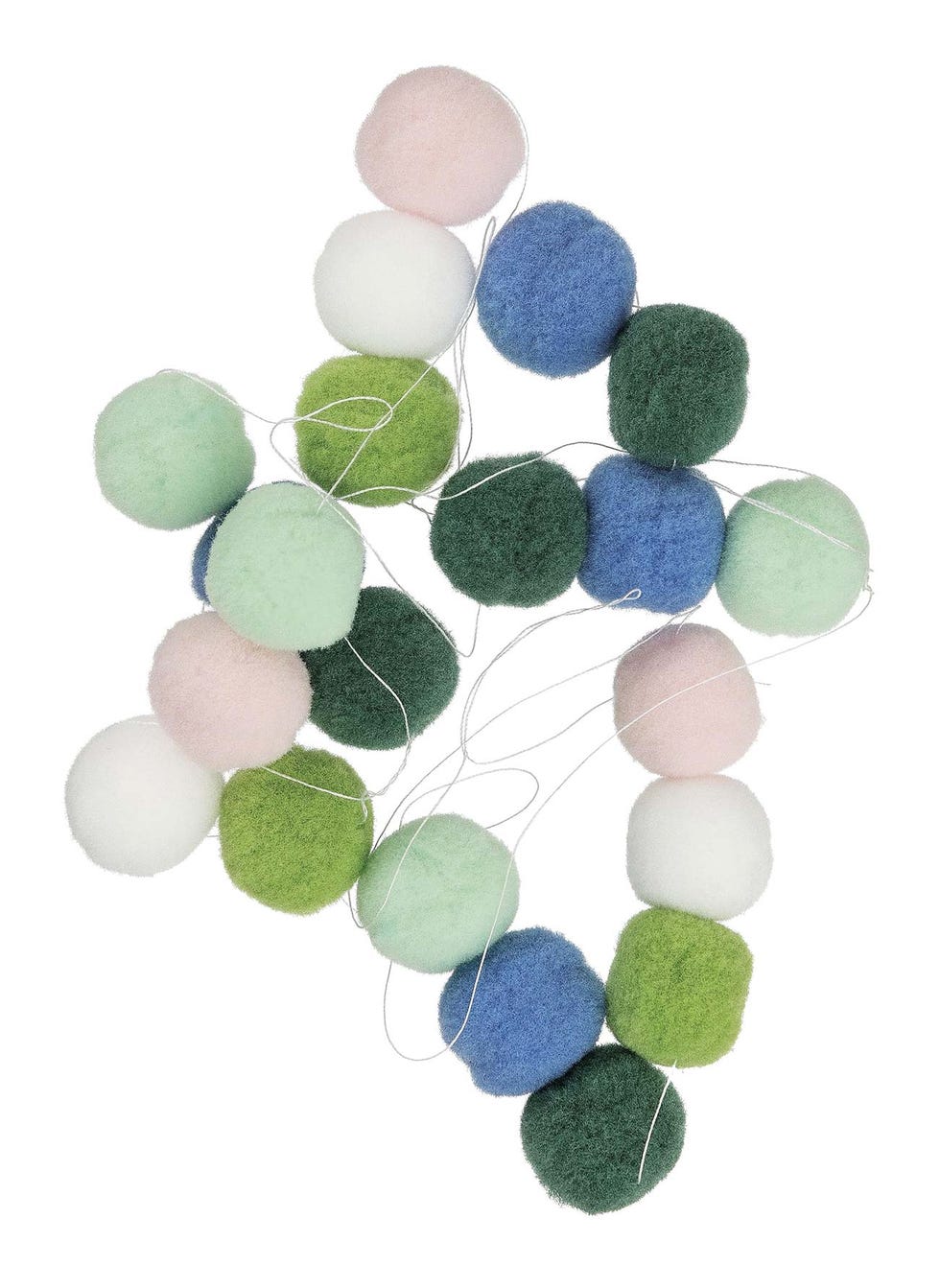 Guirnalda de pompones de colores