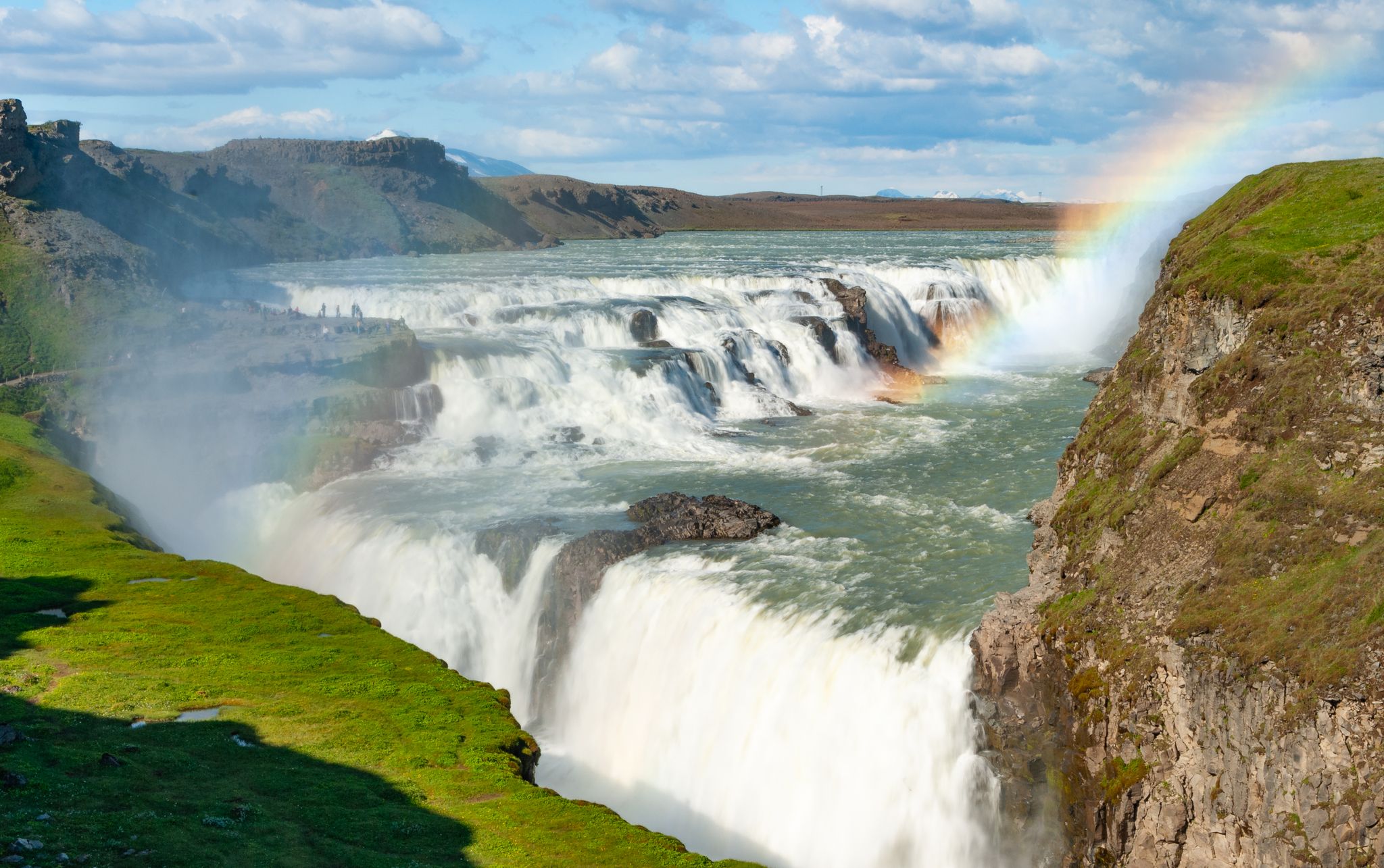 waterval gullfoss op ijsland