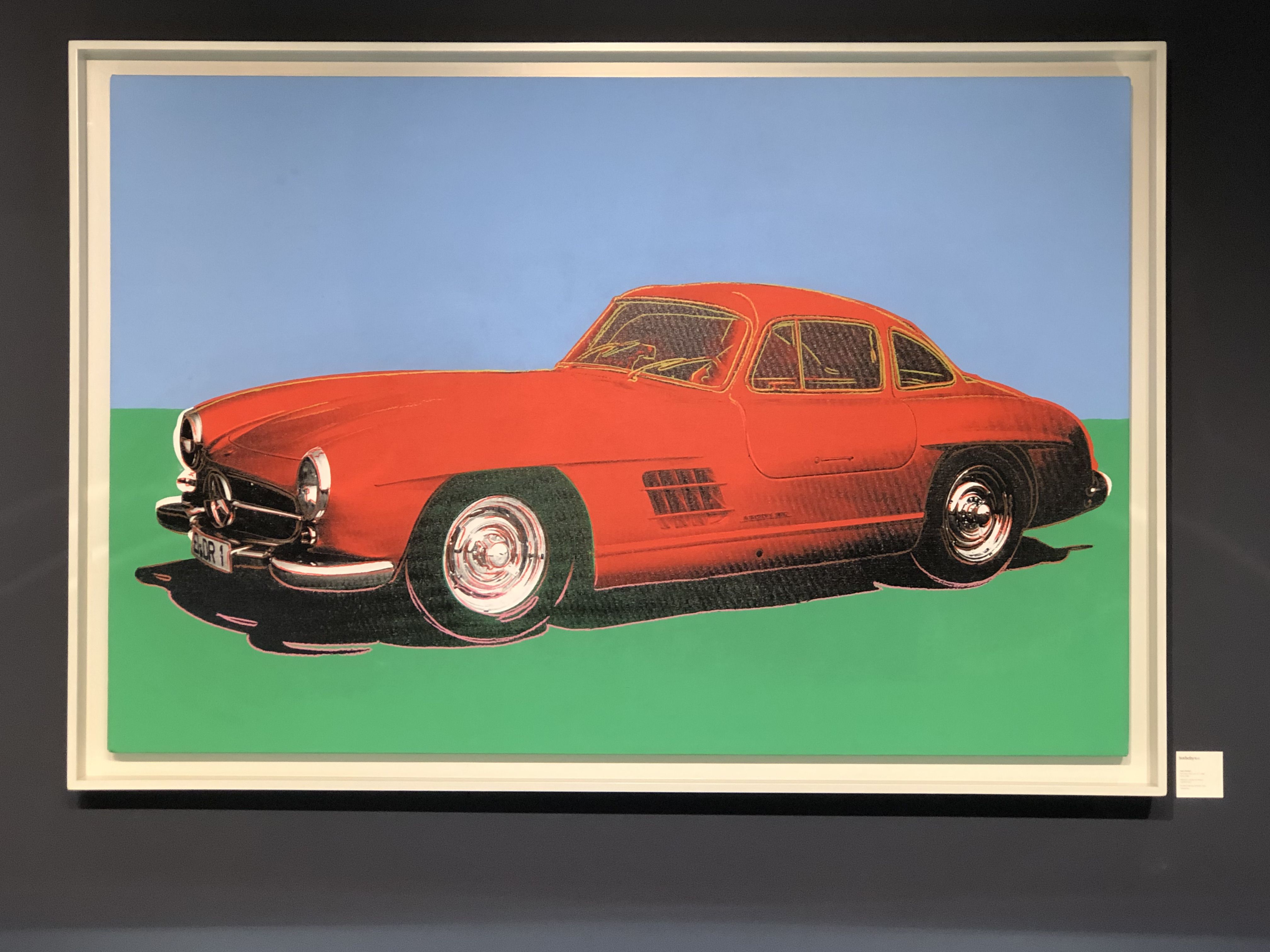 Mercedes Benz Gullwing Andy Warhol Art retailer