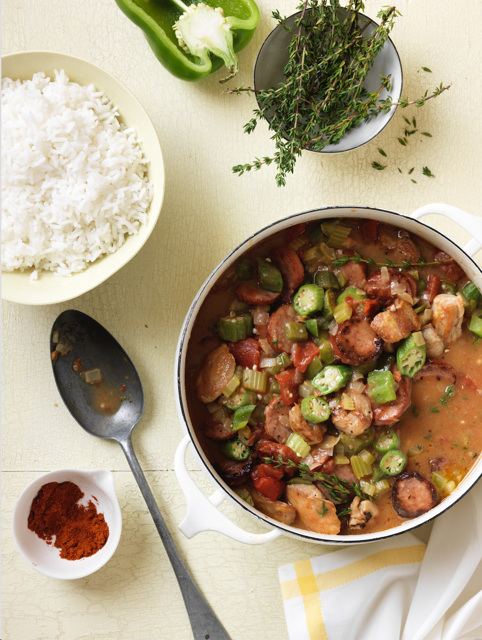gumbo in a pot