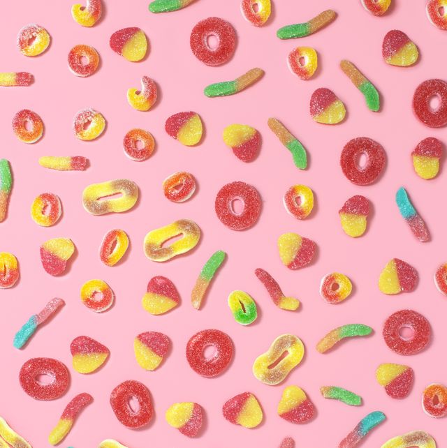 gummy candy pattern background