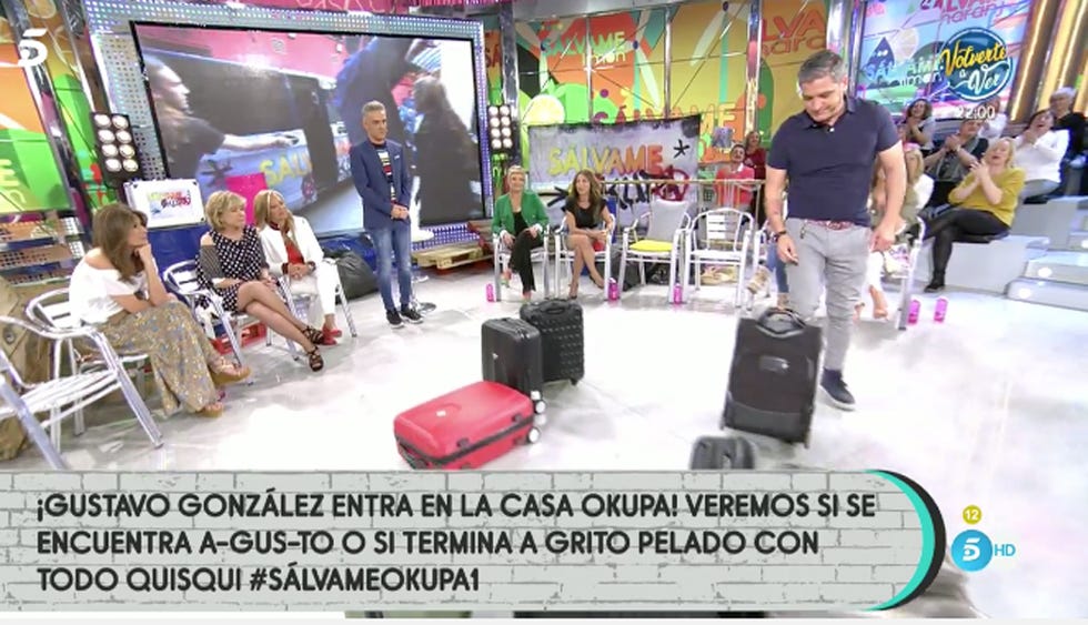 Belén Rodríguez, Chelo García Cortés, Sálvame, Sálvame Okupa, Víctor Sandoval, concursantes Sálvame Okupa, Belén Esteban, Kiko Hernández, Rafa Mora, Anabel Pantoja, Carmen Borrego, Rafa Mora, Lydia Lozano, Antonio Montero, Gustavo González
