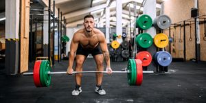 guy exercising in the cross training facility