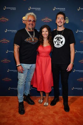 chef and television personality guy fieri celebrates the grand opening of guy fieri's flavortown sports kitchen at horseshoe las vegas