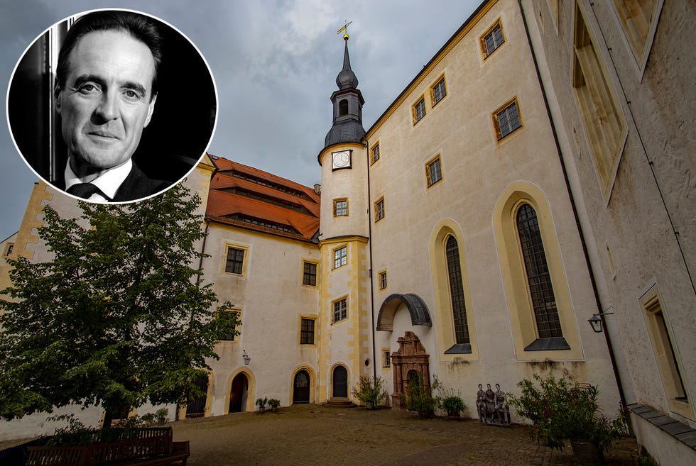 colditz, germany 12th july 2024 the historic colditz castle overlooking the town of colditz, germany