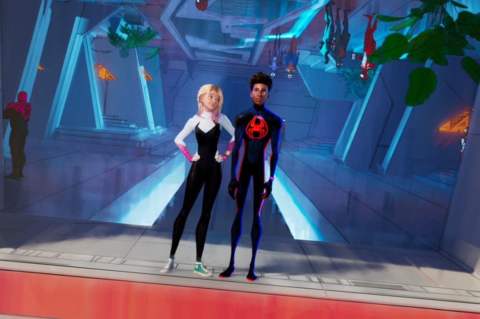 gwen, miles, spiderman across the spiderverse