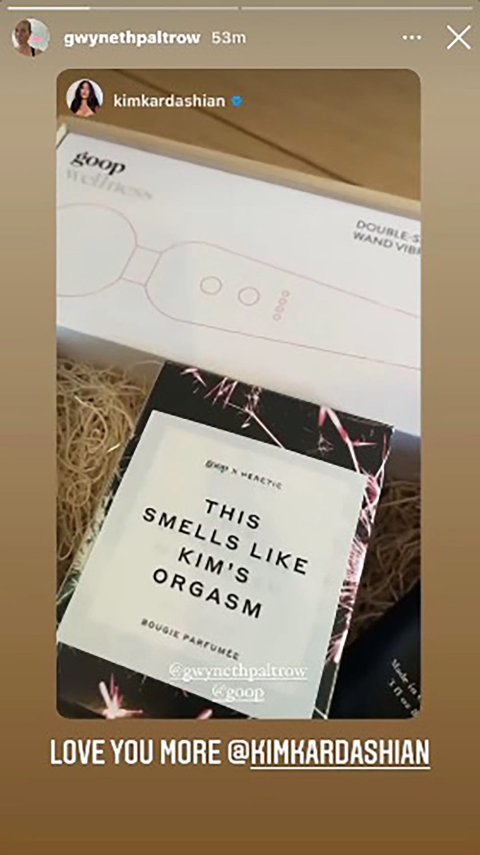 Gwyneth Paltrow sent Kim Kardashian a hamper with sex toys