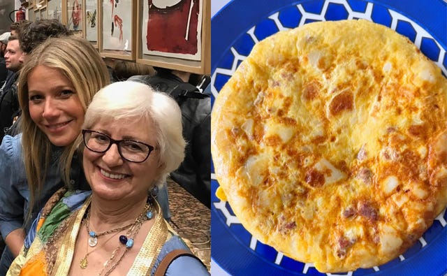 gwyneth paltrow receta de tortilla de patatas con chorizo