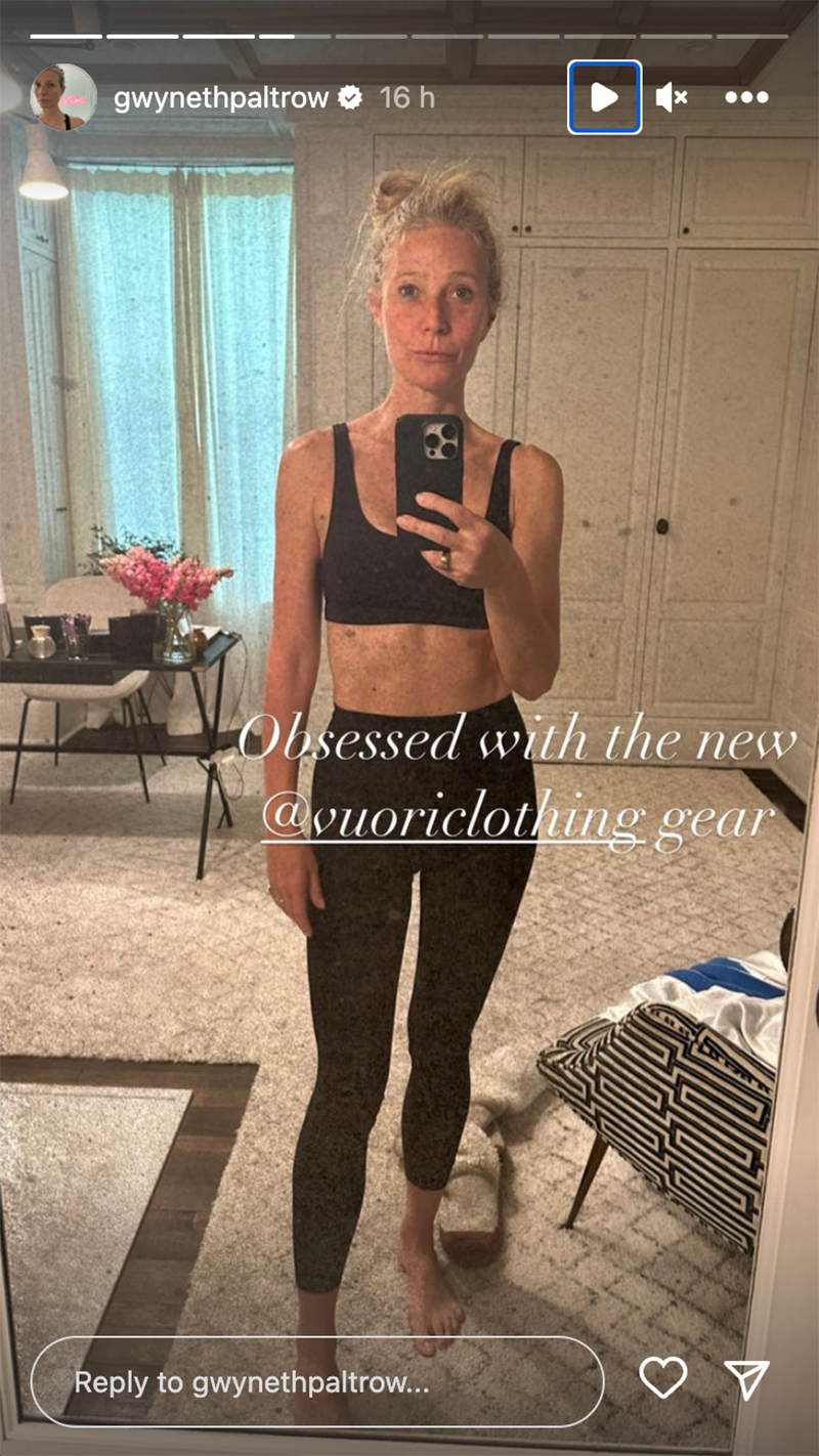 Gwyneth Paltrow just shared her new fave gym wear brand