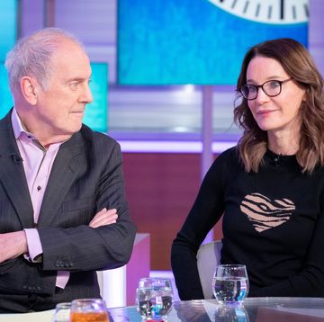 editorial use only
mandatory credit photo by ken mckayitvshutterstock 10556531as
gyles brandreth and susie dent
good morning britain tv show, london, uk   14 feb 2020