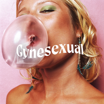 woman blowing bubble with bubble gum