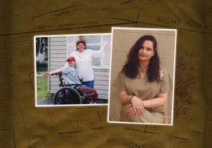 gypsy rose blanchard in a wheelchair with her mom, gypsy rose blanchard in prison