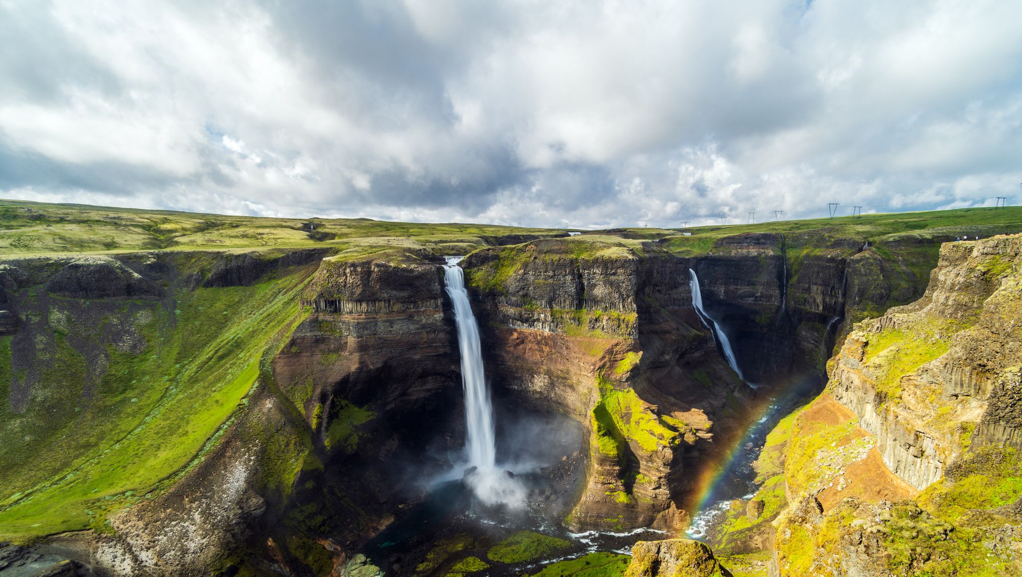 waterval haifoss op ijsland