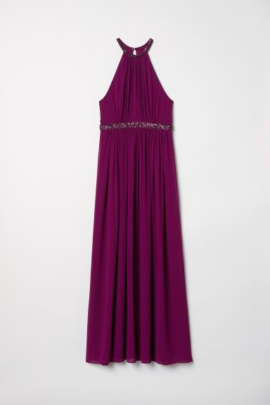 Clothing, Purple, Dress, Violet, Magenta, Shoulder, Day dress, Formal wear, Cocktail dress, Gown, 
