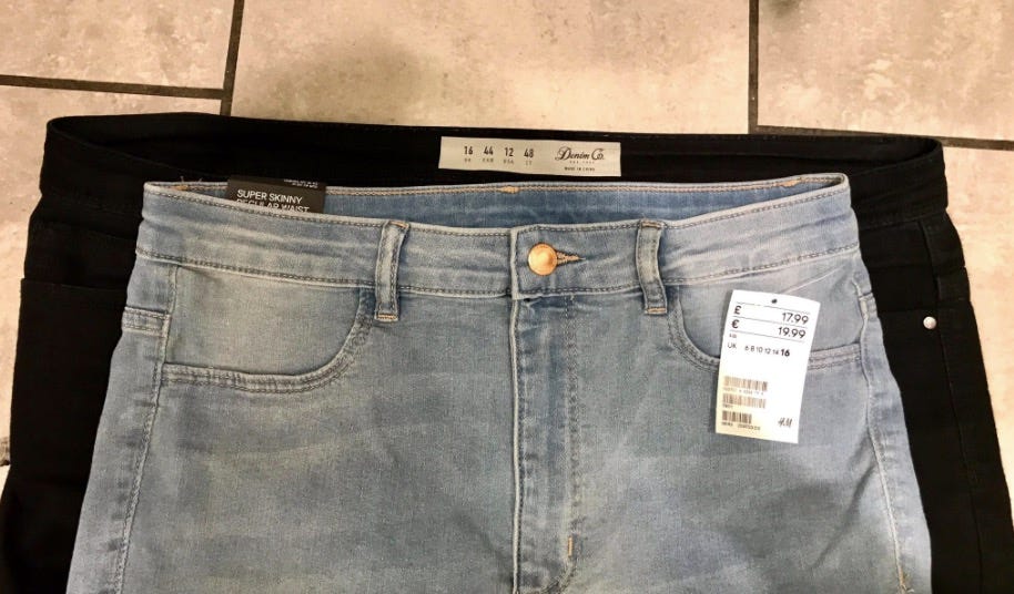 h and m sizing