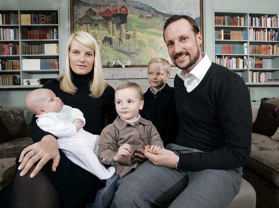 haakon y mette mari y su familia