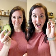 makinze gore with an avocado and an avocado pit makinze gore with an avocado and an avocado pit