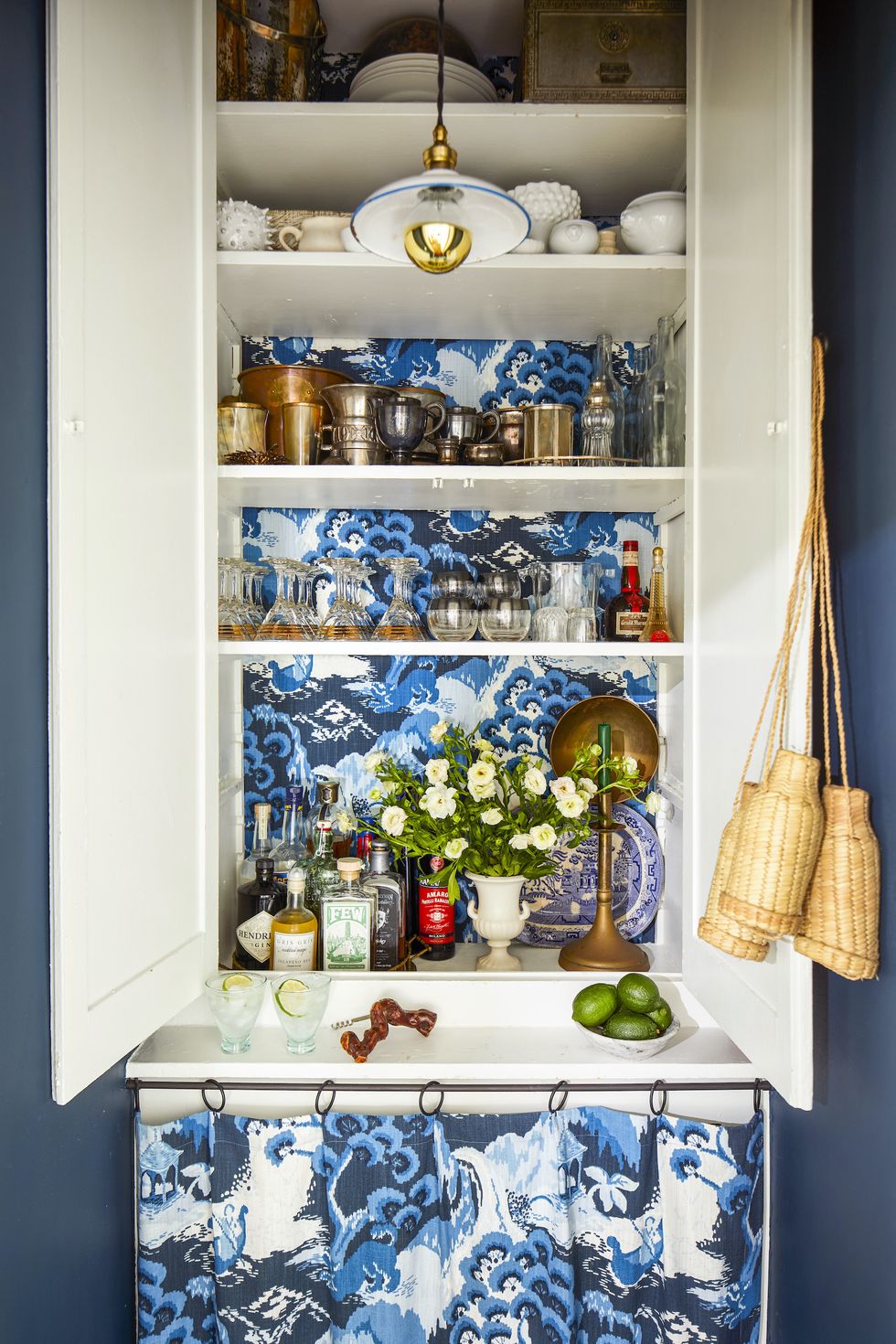 10 Designer Rooms That Showcase Farrow & Ball's Hague Blue Paint Color