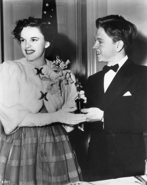 Mickey Rooney Giving Judy Garland Award