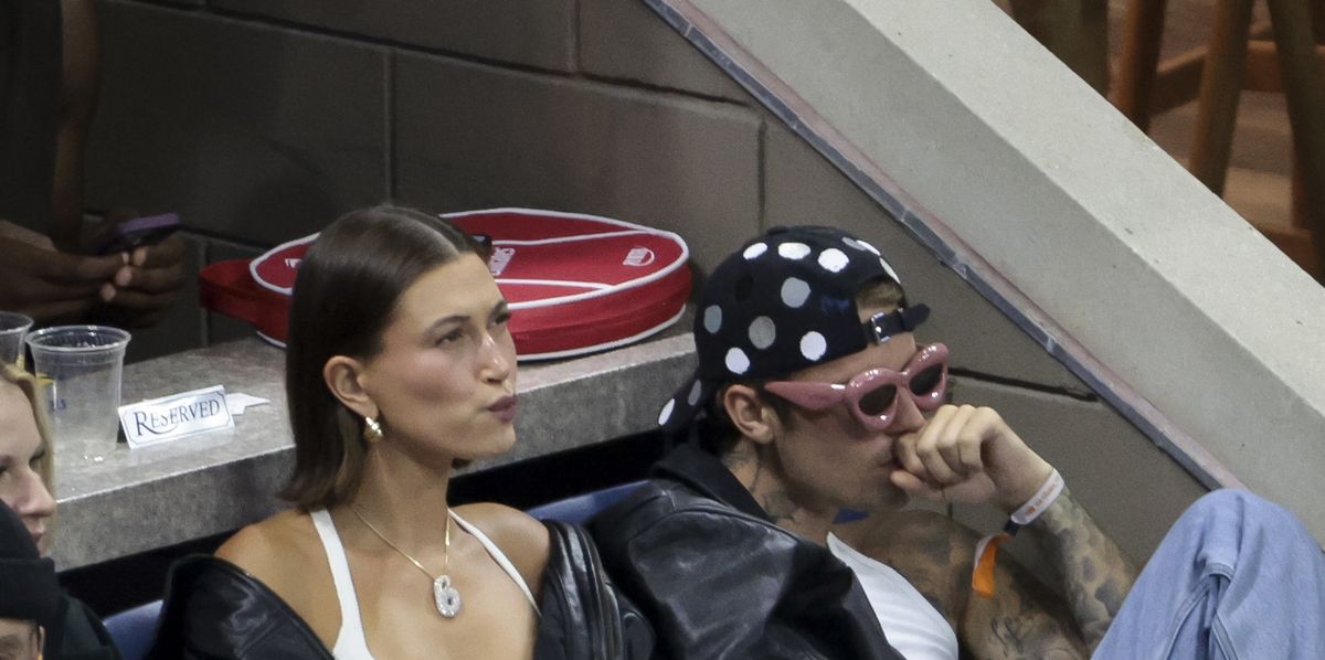 Justin and Hailey Bieber Coordinate in Leather Jackets at the US Open – WWD