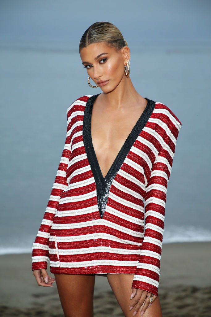 preview for Hailey Bieber Tells Us What Makes Her Feel Sexy on ELLE's March 2020 Cover Shoot