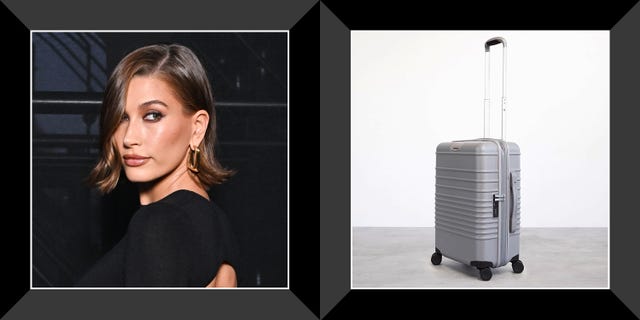 hailey beiber, beis luggage
