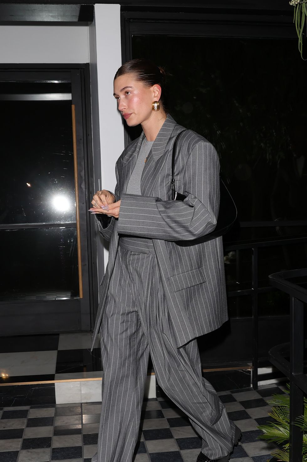 Hailey Bieber Keeps It Chic With Saint Laurent's Latest Oversized Bag