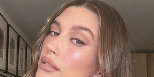 hailey bieber just went fully topless and it's a holiday mood