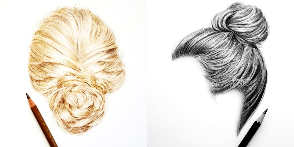 Hairstyles - Drawings of Hairstyles by Emmy Kalia