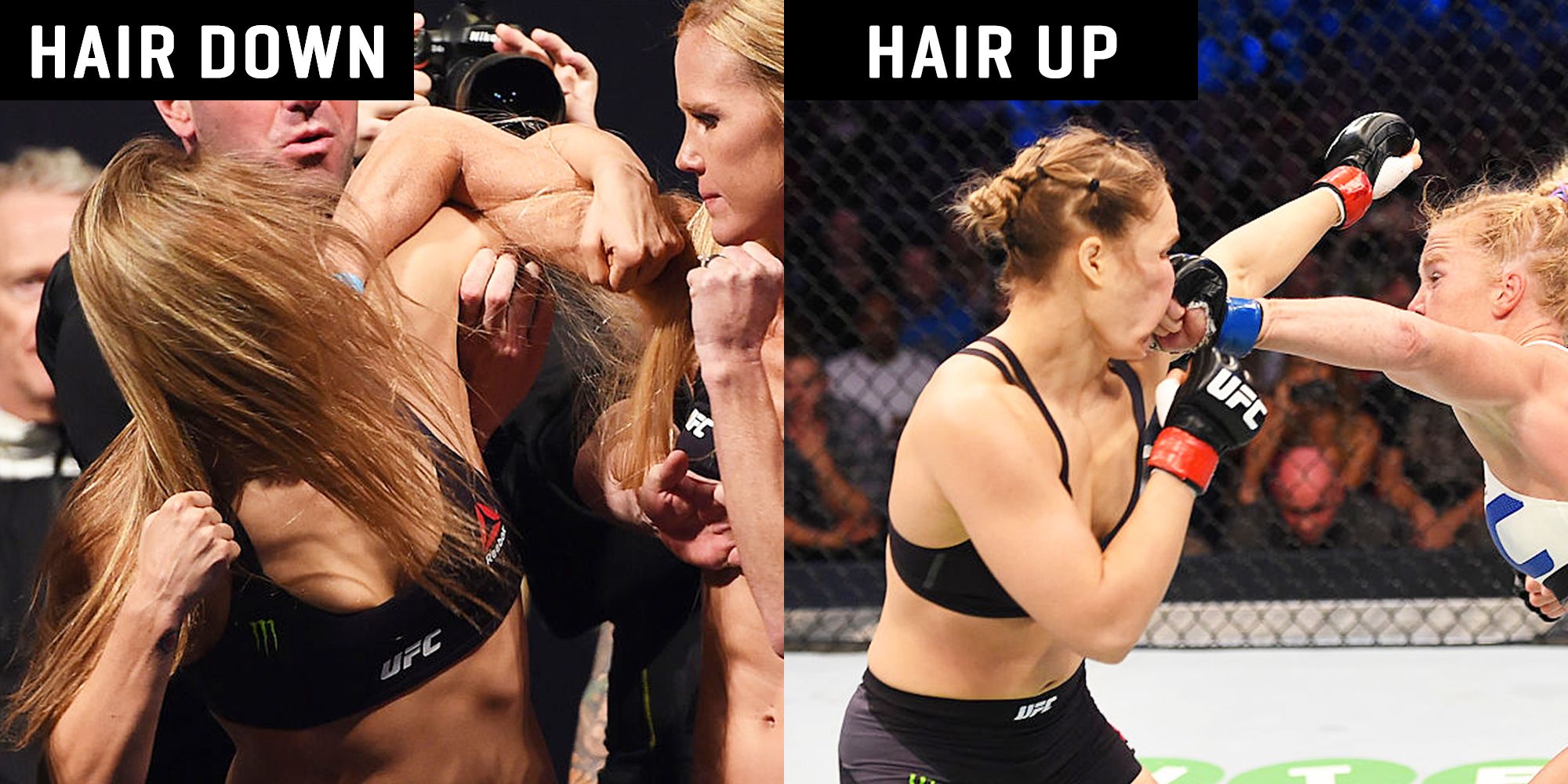 Ronda Rousey's Hack to Secure Her Hair While She Fights Is Genius