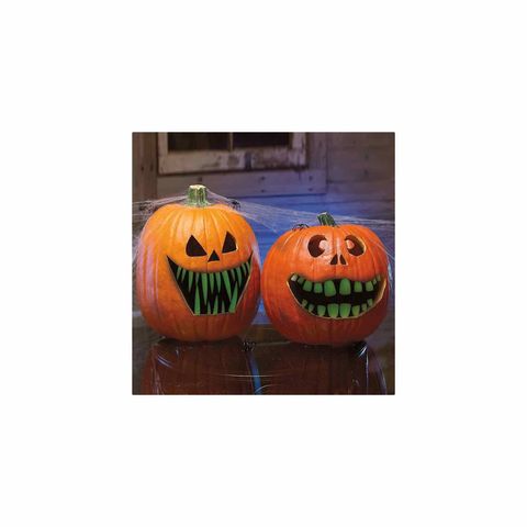 glowinthedark pumpkin teeth
