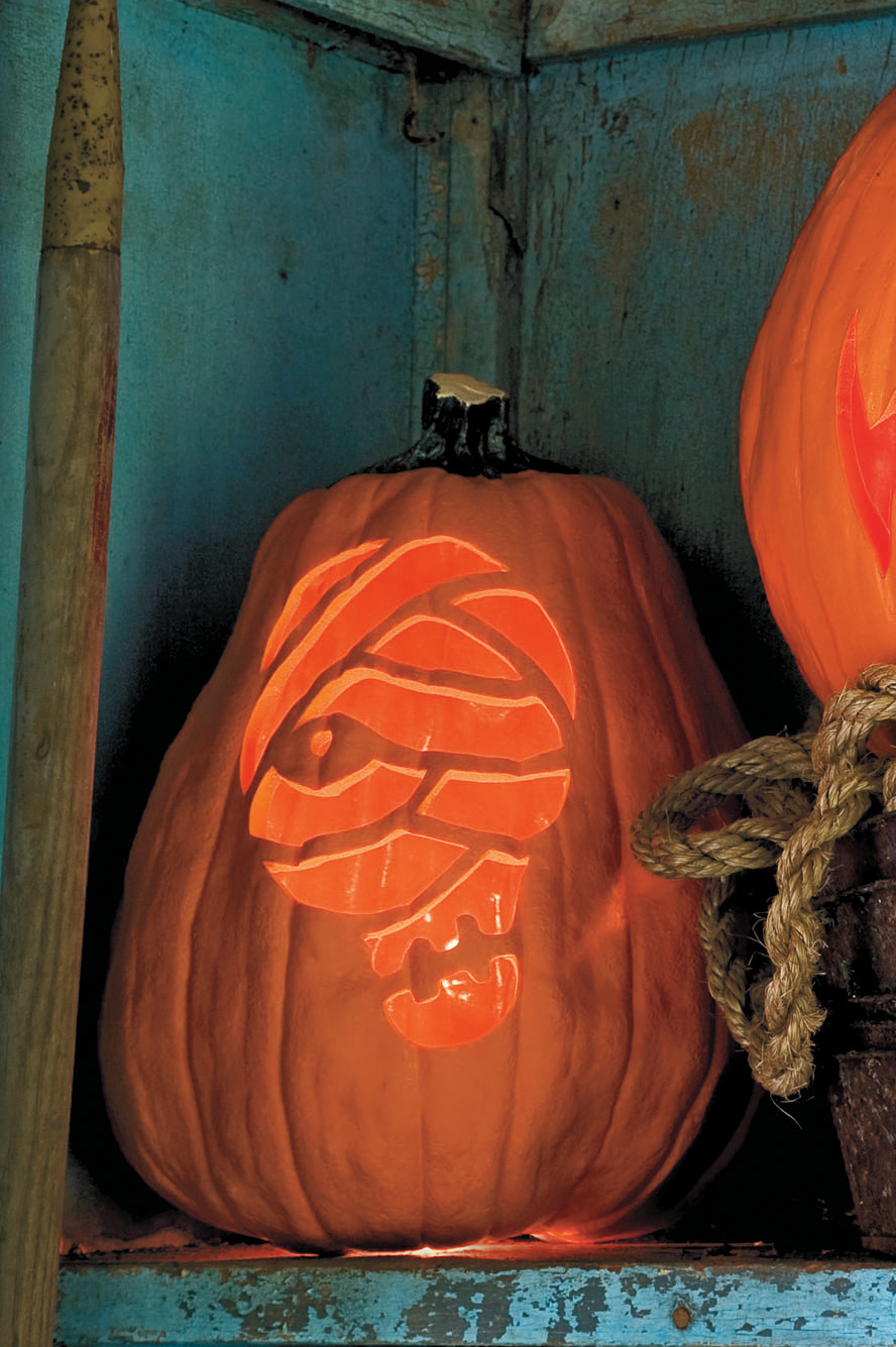pumpkin carving ideas mummy pumpkin
