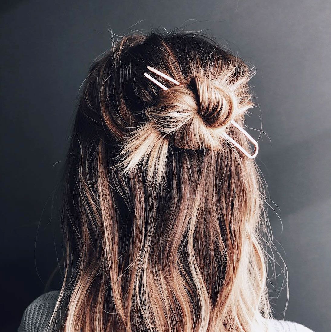 3 Quick Hairstyles With A Twist, Knot Me Pretty, Tie Back, Ponytail &  Messy Bun