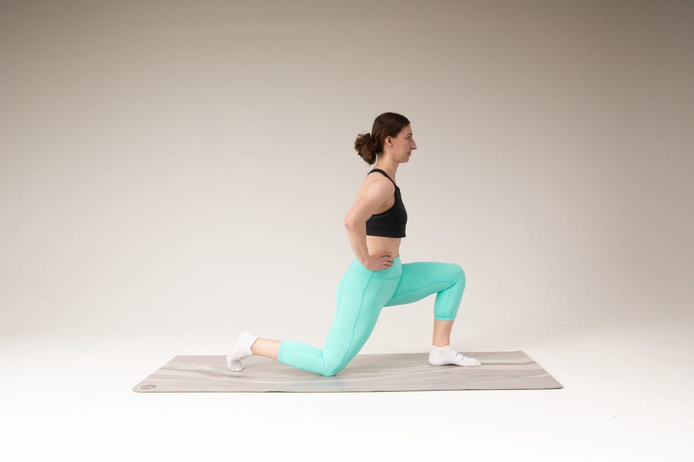 half kneeling hip stretch