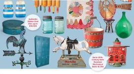 antique collectibles appraised by country living through the years