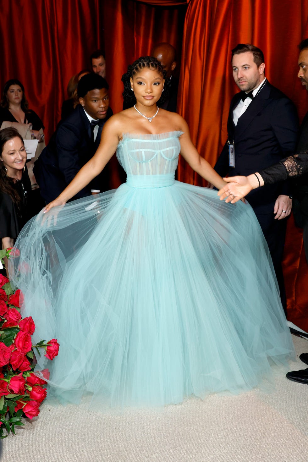 Halle Bailey's 2023 Oscars Red Carpet Look