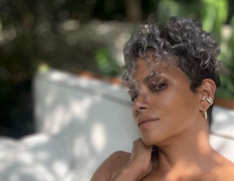 Halle Berry Rocks Silver Hair in 56th Birthday Selfie