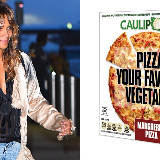 Halle Berry and Caulipower Margerhita Pizza