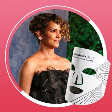 halle berry at academy awards 2023 and currentbody led fask mask