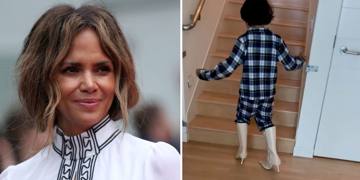 Halle Berry Shares Cute Video of Her Son Maceo Walking in Heels