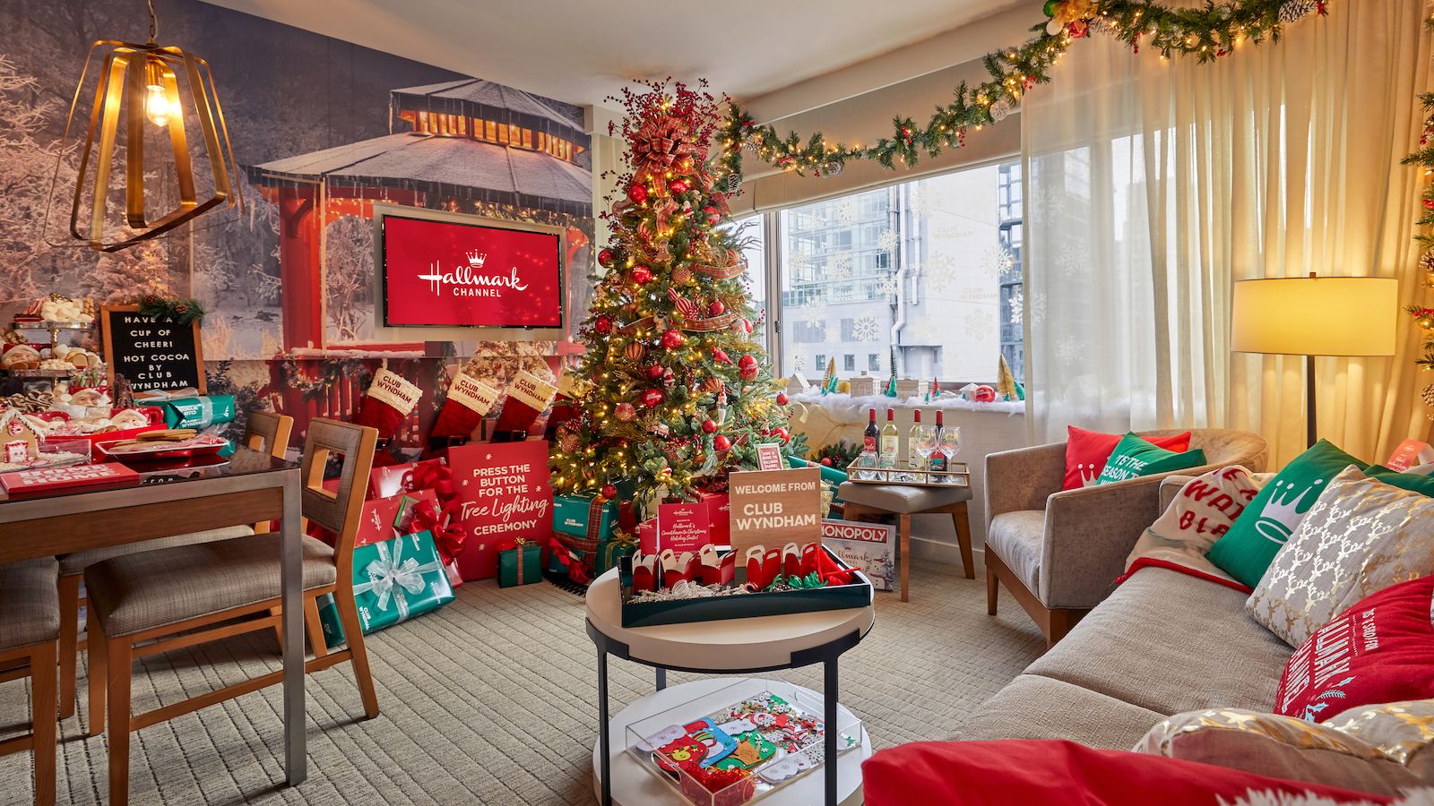 These Hotel Suites Are Inspired by Hallmark Christmas Movies